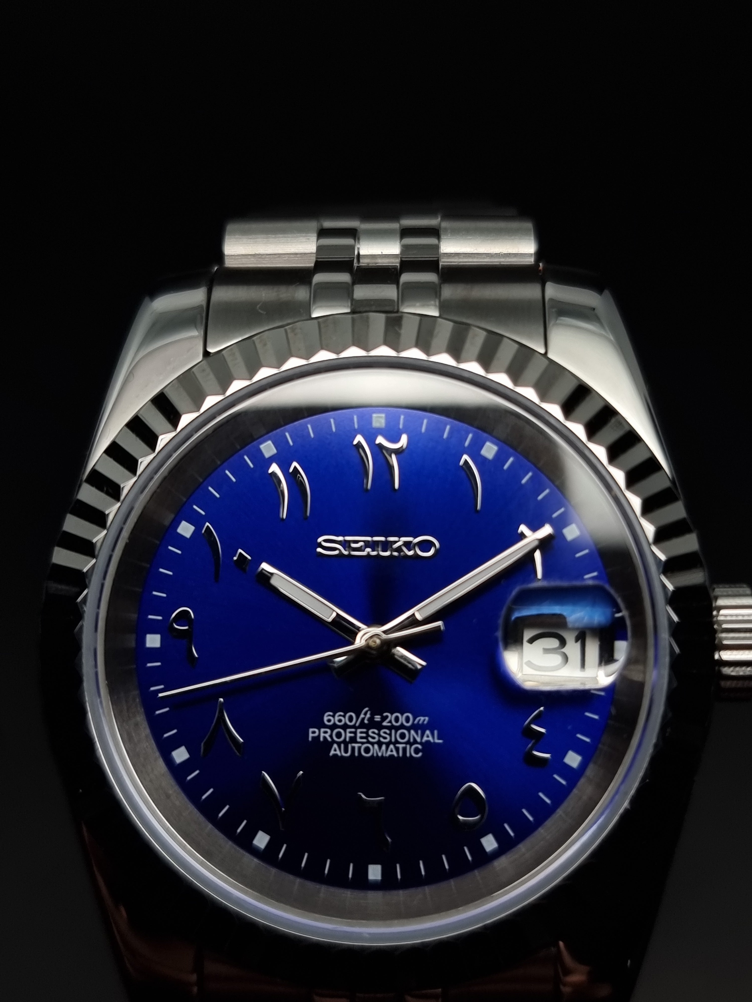 Datejust arabic dial bleu