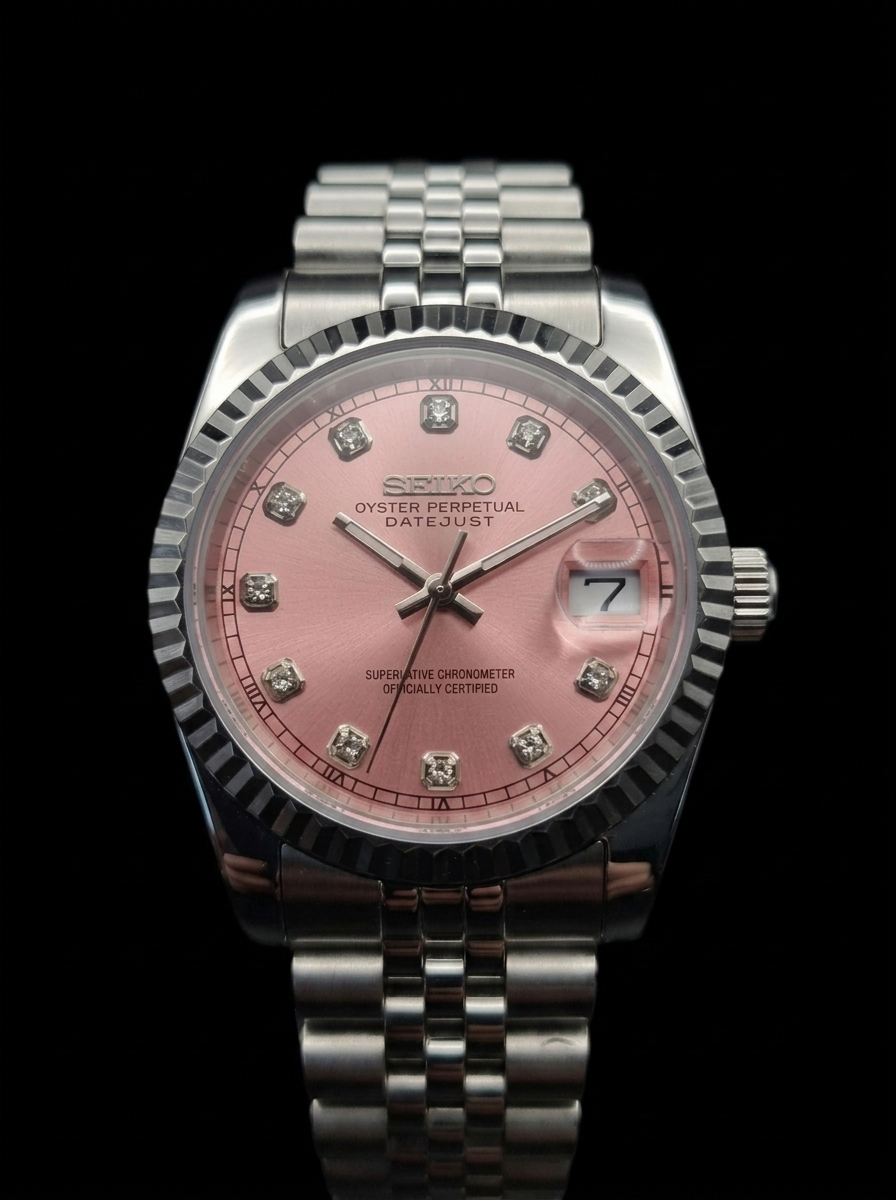 Datejust rose diamants