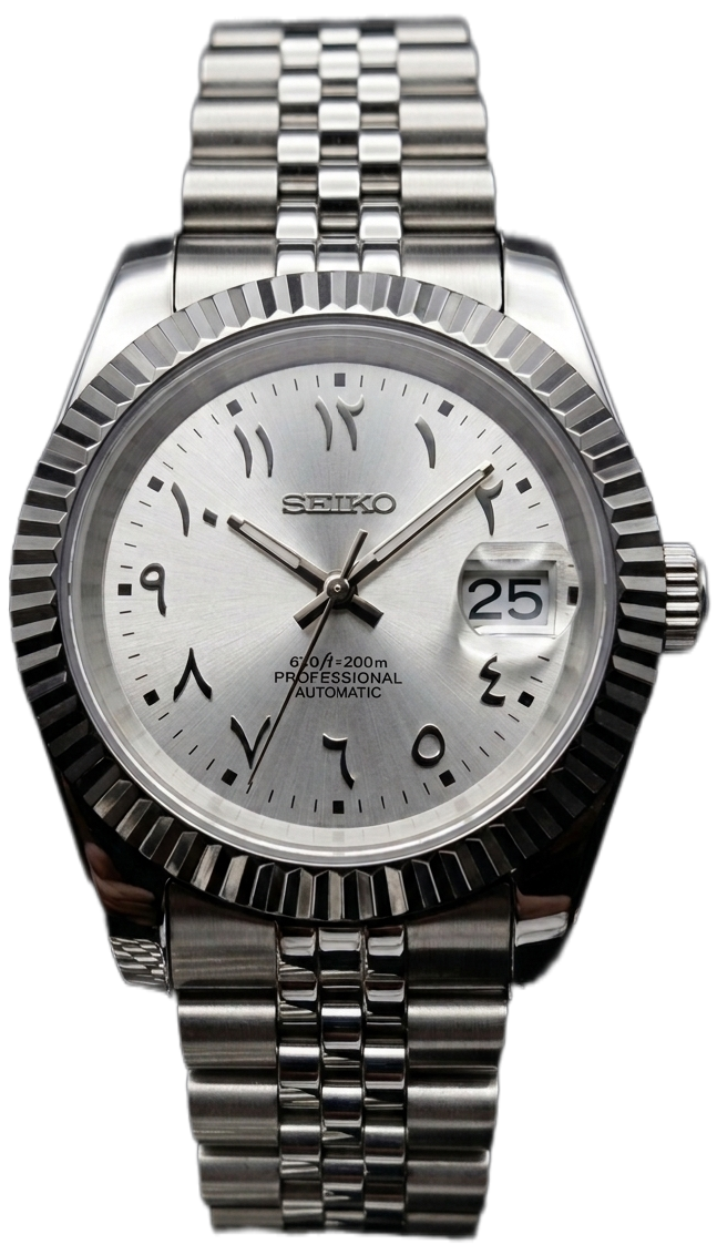 Date juste arabic dial blanche